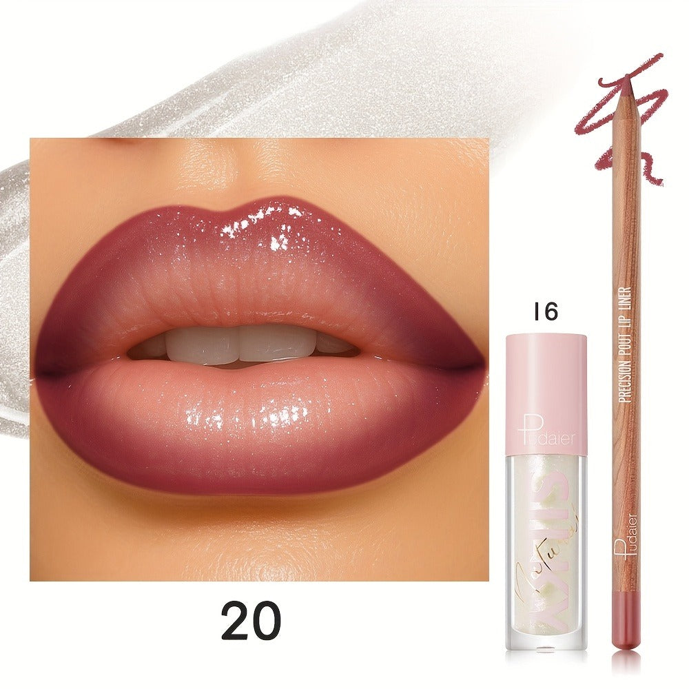 Lip Color and Liner Duo with Eight Recorded Shade Options from 14 Through 24 and Pink-Cap Tube