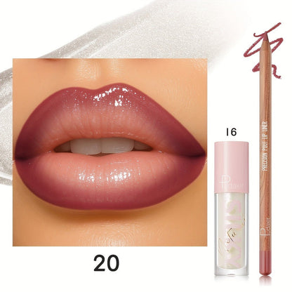 Lip Color and Liner Duo with Eight Recorded Shade Options from 14 Through 24 and Pink-Cap Tube