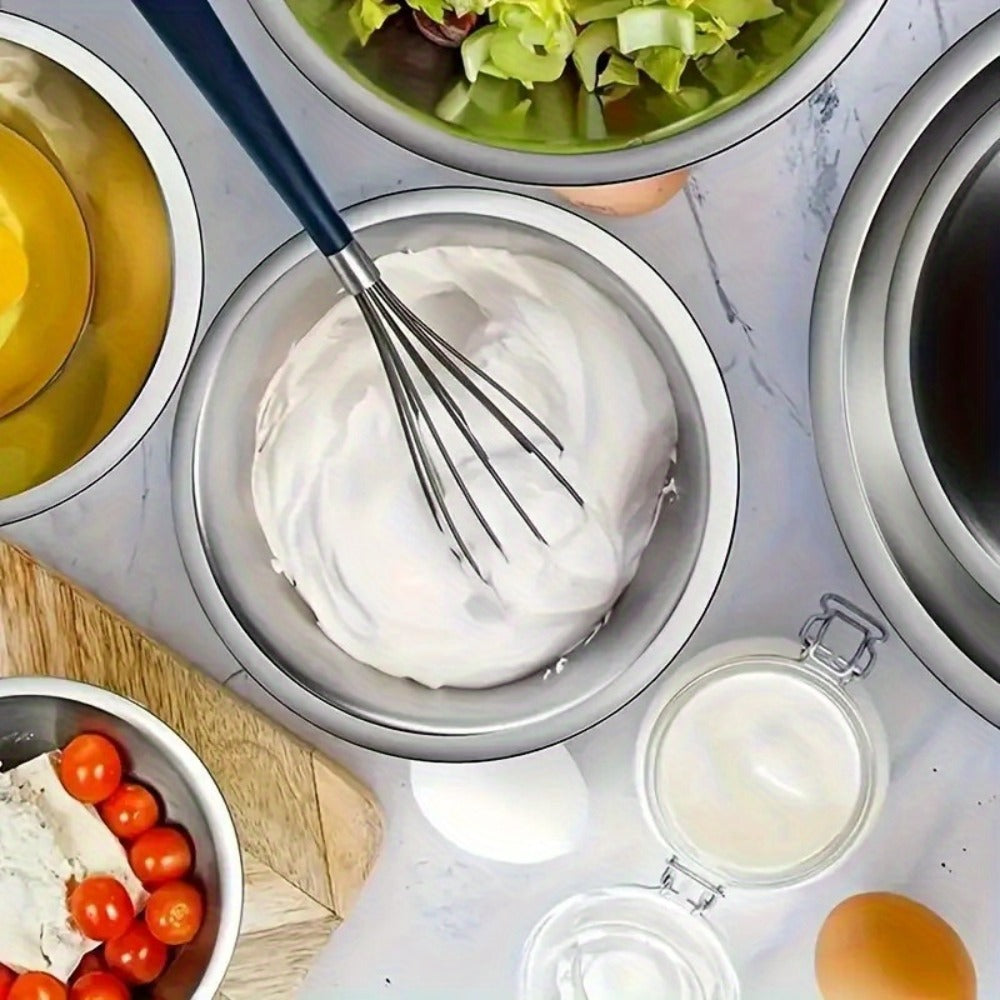 Extra-Large 40 cm Mixing Bowl with 12 cm Depth and Two Preserved Checkout Labels for Kitchen Prep