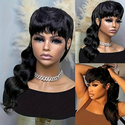 Synthetic Wig Long Deep-Wave Curls, 150% Density with Rose Net Cap in 22- or 24-Inch Lengths