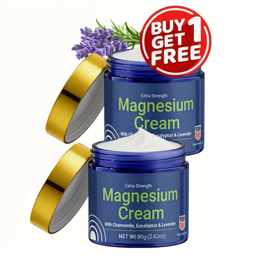 Magnesium Deep Hydration Body Lotion 2-Pack — Fast Absorbing Non-Greasy Moisturizing Cream for Dry Skin, Skin-Friendly Formula for Office Workers Athletes Seniors Daily Body Care