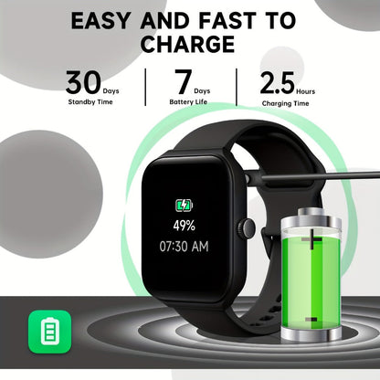 Smartwatch – with Alexa Built-in FAWEIO 1.95" Large Display, Wireless Calling, 100+ Sport Modes, Pedometer Heart Rate Sleep Blood…