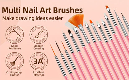 Acrylic Nail Kit with 36W UV LED Lamp, Electric Drill, Three Powders, Glitter Colors, Tips and Manicure Tools