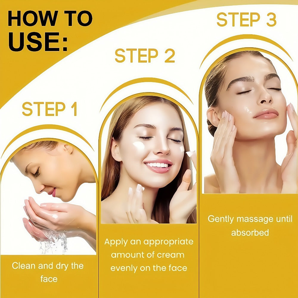 Face Cream Bee Venom 50g Formula with Hyaluronic Acid, Vitamin E and Lightweight Face and Neck Texture