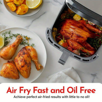 Miraston Air Fryer with Viewing Window, Eight Preset Icons and 3.6Qt or 8.5Qt Black Touchscreen Options