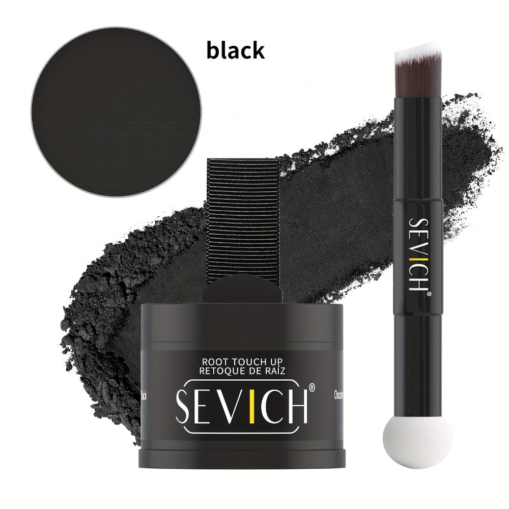 4 g plus 4 g Hair Root Touch-Up Powder Kit with Refill, Brush and Eight Checkout Options for Daily Use