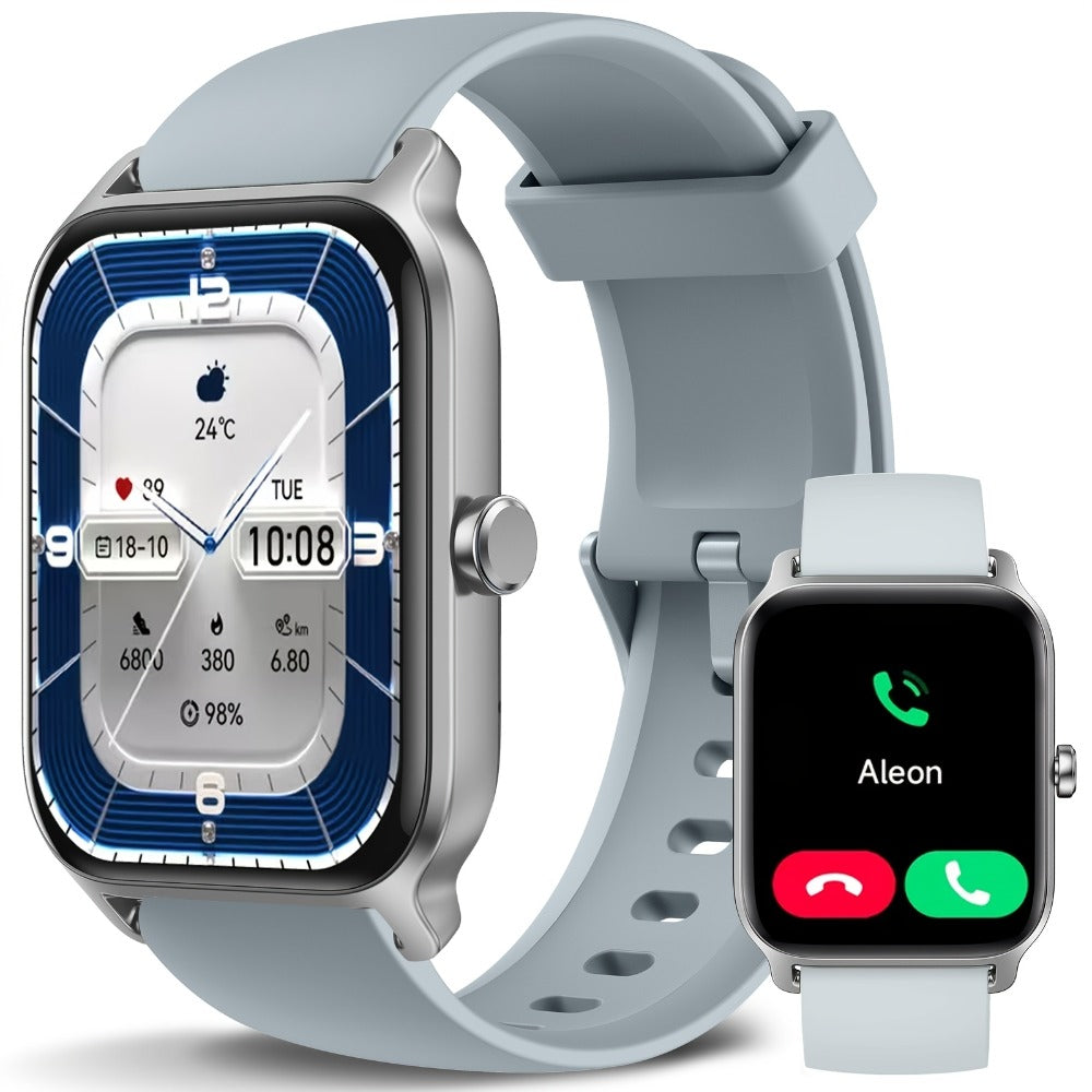 Smartwatch – with Built-in Alexa FAWEIO 1.8" HD Touch Screen, Bluetooth Calling, 100+ Sport Modes, Fitness Tracker Heart Rate Sleep…