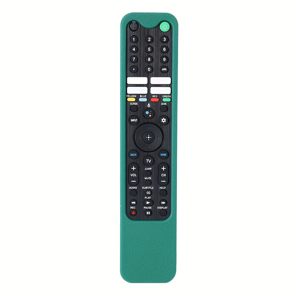Silicone Television Remote Control Case with Lanyard in Red or Dark Green for Pictured Button Layouts