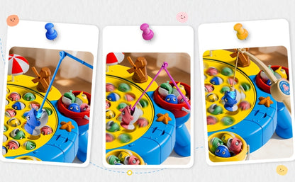 Magnetic Fishing Game for Kids 66 Pieces, Ocean Fishing Toy Set with Rods for Toddlers Ages 3 4 5 6