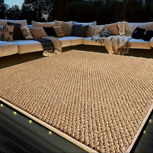 Outdoor Rug Patio Mat Washable | Synthetic Grass Pool Garden Balcony