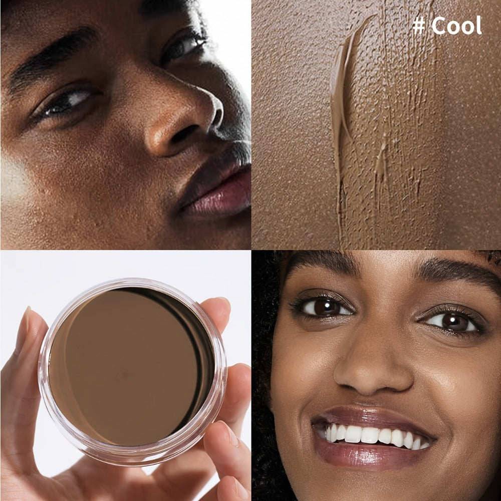 Velvet-Look Cream Foundation in 0.7 oz Round Jar with Six Shade Options from Light to Deep