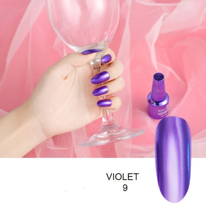 Gel Nail Polish Liner Set with 12 Mirror Chrome Colors and Built-In Thin Art Brushes for Detailed Nail Art