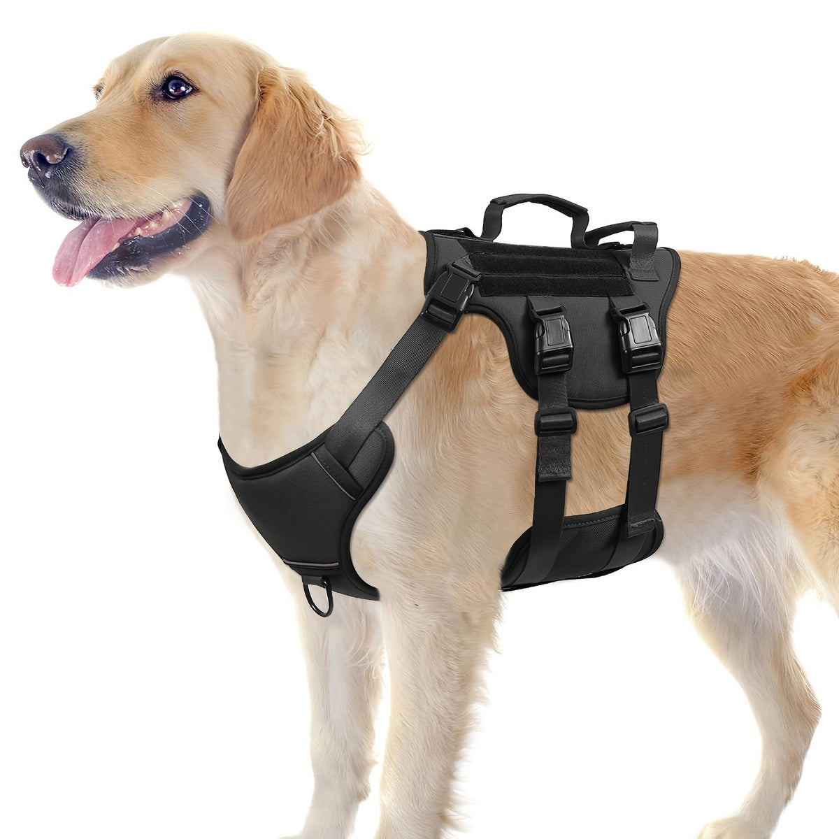 Full-Body Dog Vest Harness with Dual Top Handles in Six Colors and S, M, L or XL Sizes Pictured