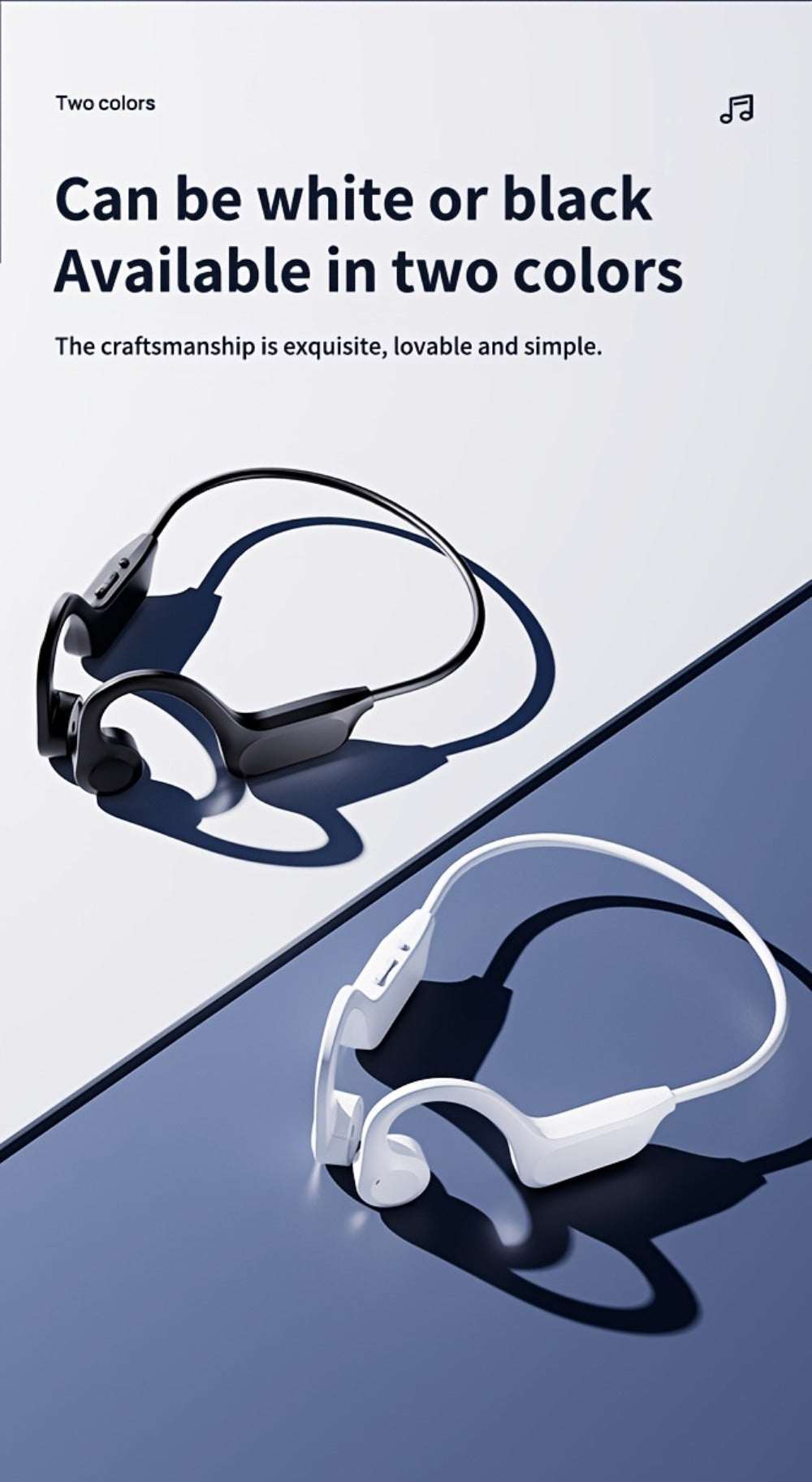 Open Ear Sports Headphones with Microphone 15-Hour Battery True Wireless Bluetooth Earphones for Running Exercising Cycling Gym Workout Awareness Mode