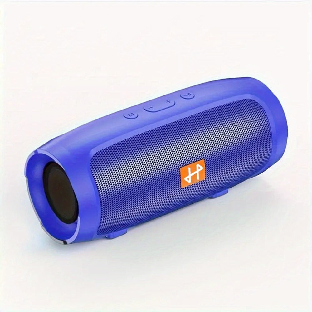 Bluetooth Speaker Compact Cylindrical Model with Rechargeable Lithium Battery, USB Charging and Three Colors