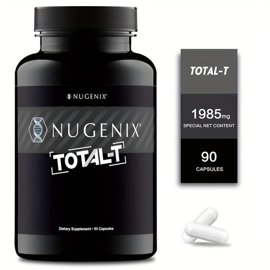 Testosterone Support Supplement Capsules with L-Citrulline, Fenugreek & Vitamin B6 — Natural Nitric Oxide, Muscle Health, Energy & Male Vitality Formula | No Synthetic Hormones | 90 Capsules