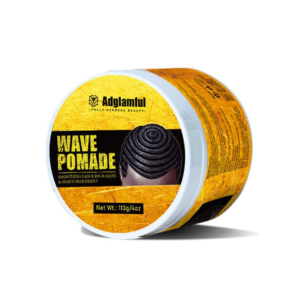360 Wave Pomade for Men — Wave Control Defining Cream for Layered Waves, Volume & Texture | Non-Greasy, Water-Soluble, No Residue | Easy to Style, Brush & Maintain Natural 360 Waves