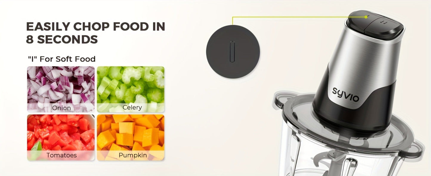 Mini Food Processor with Compact Motor Head, Two-Speed Top Control and Three Bowl-and-Blade Set Options