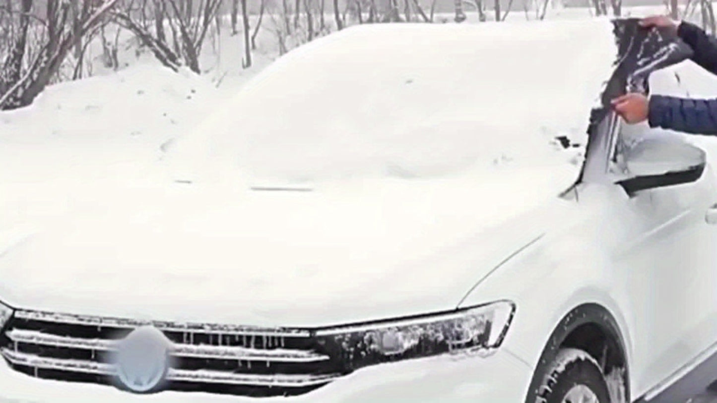 Car Windshield Snow Cover & Frost Shield 102" x 45" - Magnetic Windshield Cover with Side Window Protection for All Seasons