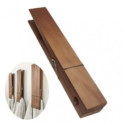 Oversized Wooden Laundry Clothespin with 11.8 x 2-Inch Body for Towels, Clothing and Home Organization