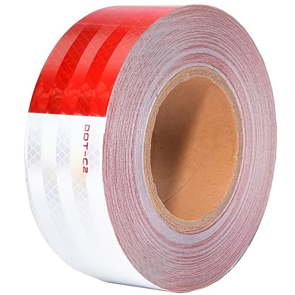 DOT-C2 Reflective Tape 2"x60' High Intensity Prismatic Self-Adhesive Safety Strip – Waterproof Wear-Resistant Ultra Bright for Cars Trucks Bikes Helmets Jackets & Outdoor Gear
