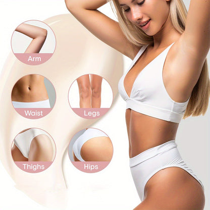 Body Cream 50g Jar with Caffeine Shea Butter Vitamin E and Macadamia Oil for External Belly Arm and Body Use