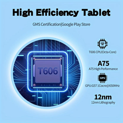 VASOUN 10.1-Inch Android 14 Tablet with 12GB Memory, 128GB Storage, Dual SIM Slots and Protective Case