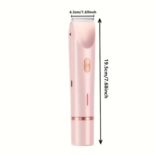 Electric Shaver 2-in-1 Bikini and Facial Razor with USB Rechargeable Power for Dry or Wet Use in Three Colors