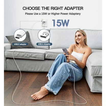 2-Pack MagSafe Wireless Charging Pad 15W Slim Magnetic Fast Charger for iPhone 17/16/15/14/13/12 Pro Max Plus – USB-C & Lightning Support, No Adapter Needed | Home & Office Value Pack | Silver