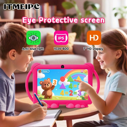 Kids Tablet 7 Inch with Android 14, 4GB RAM, 32GB Built-In Storage, WiFi 6 and Protective Case