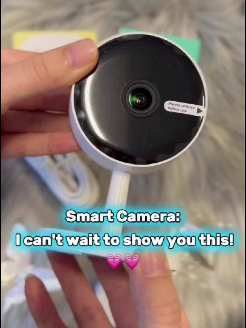 Security Camera 3MP CW1303 Card-Style Indoor Model with Dual-Band WiFi, Infrared Night Vision and Two-Way Audio