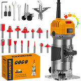 03 Version Upgraded Speed-Adjustable Trimmer + 15-Piece Drill Bit Set