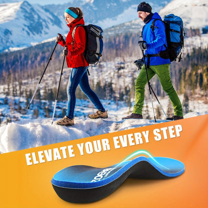 ZOEHERO Blue Arch-Support Insoles with 3.5 cm Arch Profile and Six Men's and Women's Size Options