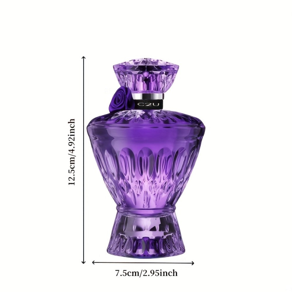 Obsidian Violet Eau de Parfum Spray, 75ml Purple Bottle with Floral, Woody and Musk Scent Profile