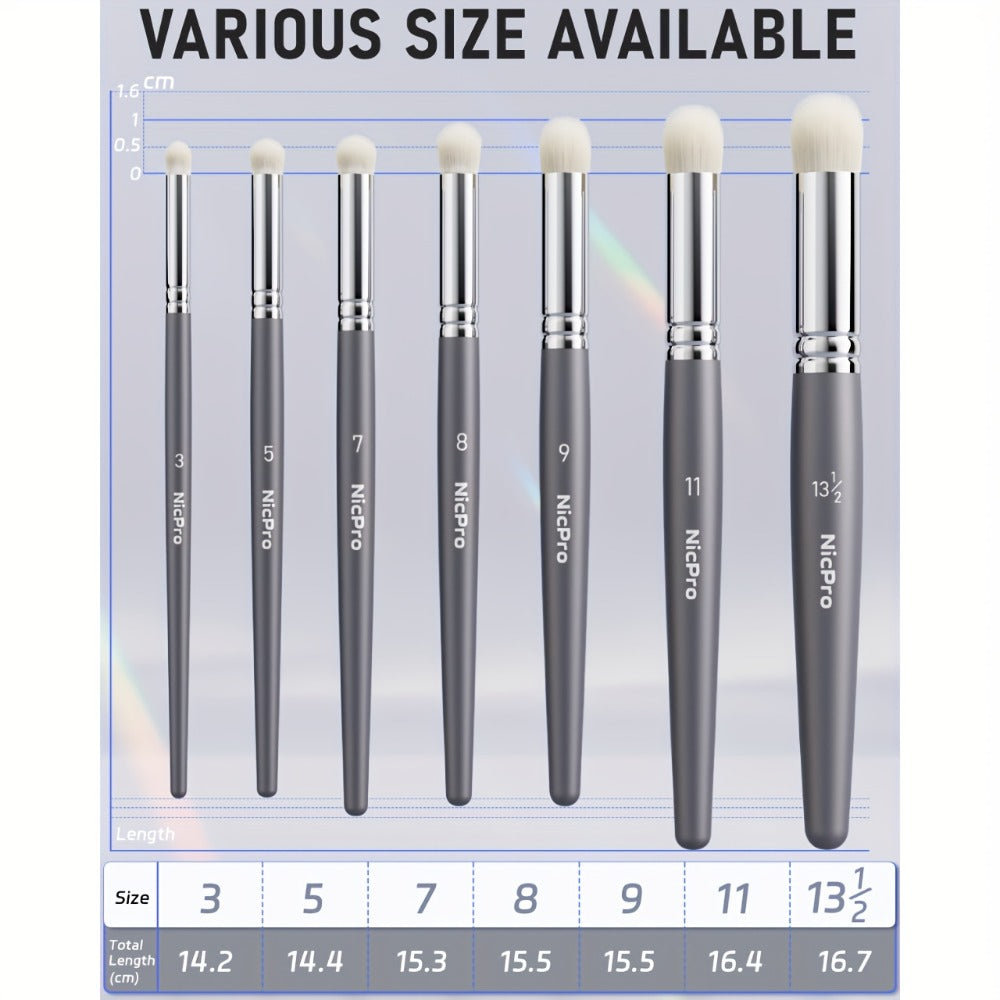 Dry Brush Set for Miniature Painting 7 Sizes – Professional Drybrush Kit with Storage Case | Hobby Detail Paint Brushes for Models Warhammer DnD Figures | Black & Gray | Gift for Hobbyists