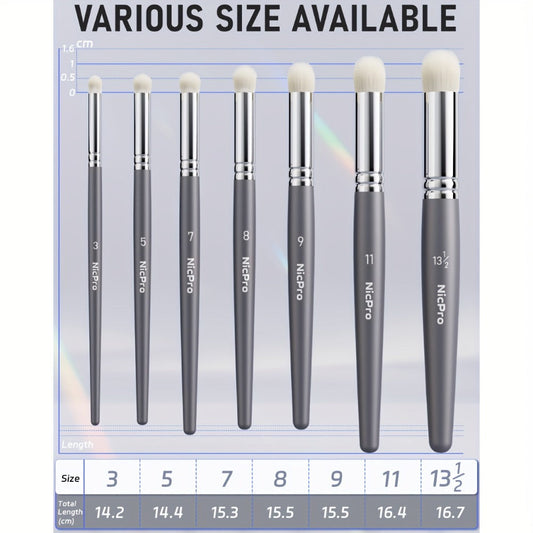 Dry Brush Set for Miniature Painting 7 Sizes – Professional Drybrush Kit with Storage Case | Hobby Detail Paint Brushes for Models Warhammer DnD Figures | Black & Gray | Gift for Hobbyists