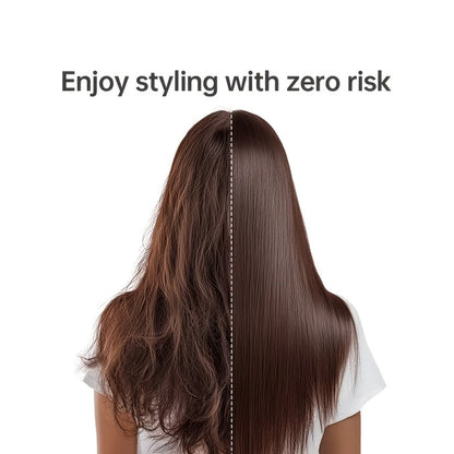 Cordless Straightener and Curler Hair Styling Tool with Three Heat Settings in Gray or Purple
