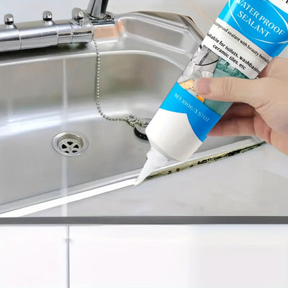 Waterproof Tile Grout Sealant 100g Gap Filler for Kitchen Bathroom Sink Floor Odor Free Easy Handling Strong Durability Caulking Adhesive Tile Refill Agent White
