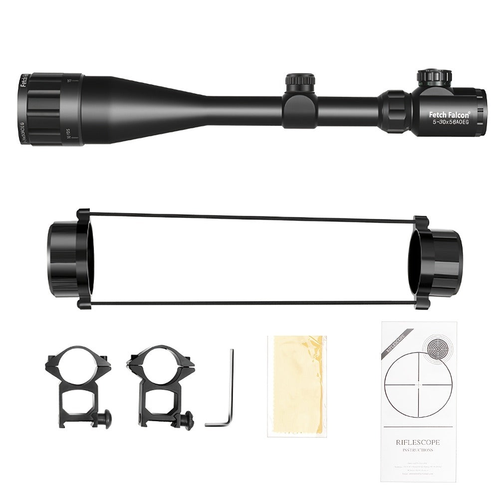 Rifle Scope Nitrogen-Filled Illuminated Reticle for Hunting Airsoft Pellet Guns, Multi-Power Zoom Tactical Scope, 3-9x40 4-20x44 5-30x56 4-16x50 Options, Aluminum Alloy Tube