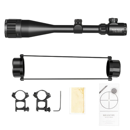 Rifle Scope Nitrogen-Filled Illuminated Reticle for Hunting Airsoft Pellet Guns, Multi-Power Zoom Tactical Scope, 3-9x40 4-20x44 5-30x56 4-16x50 Options, Aluminum Alloy Tube