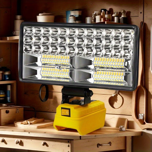 Cordless LED Work Light for DeWalt 20V Battery – 30W/90W 1800/5400 Lumen LED Floodlight | Battery Powered Work Light for Automotive Repair, Construction Site & Emergency Lighting | Battery Not Included