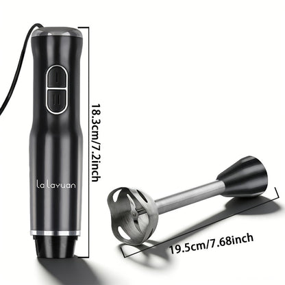 400W Immersion Blender with Two-Button Control, Detachable Shaft and 38 cm Black Handheld Body