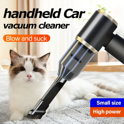 Handheld Vacuum Cleaner and Air Duster with Blow-Suction Modes, Six Attachments and Two Power Options