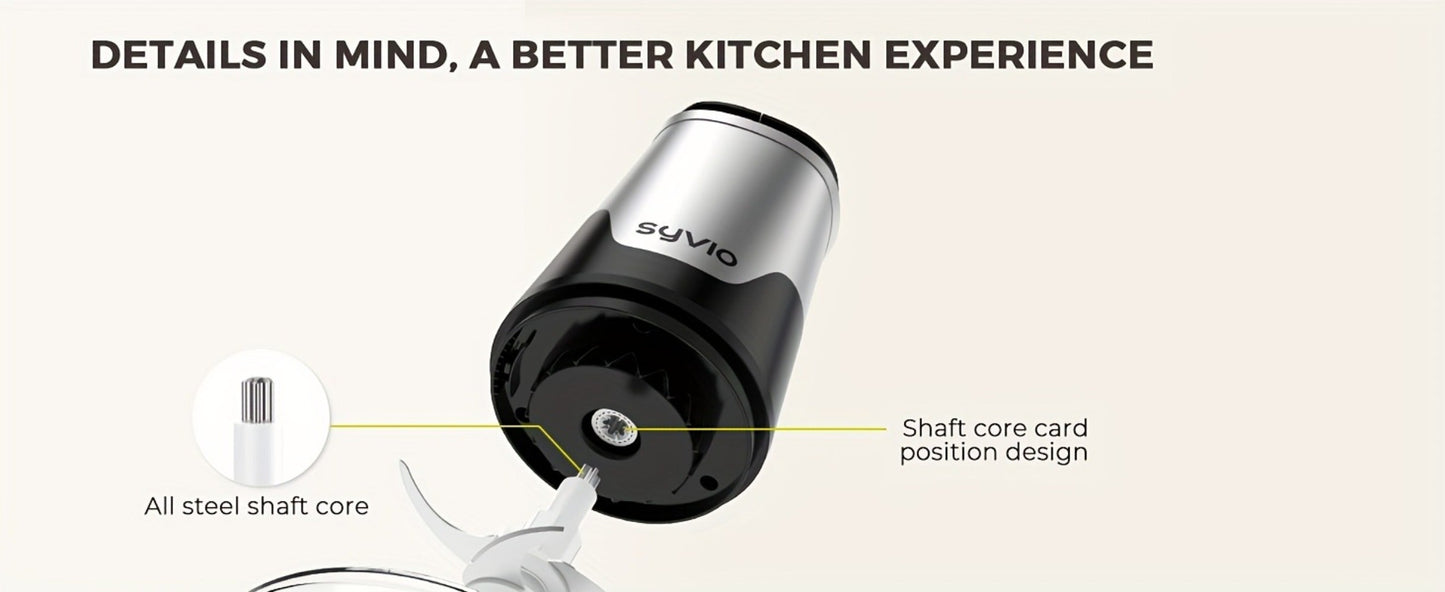Mini Food Processor with Compact Motor Head, Two-Speed Top Control and Three Bowl-and-Blade Set Options