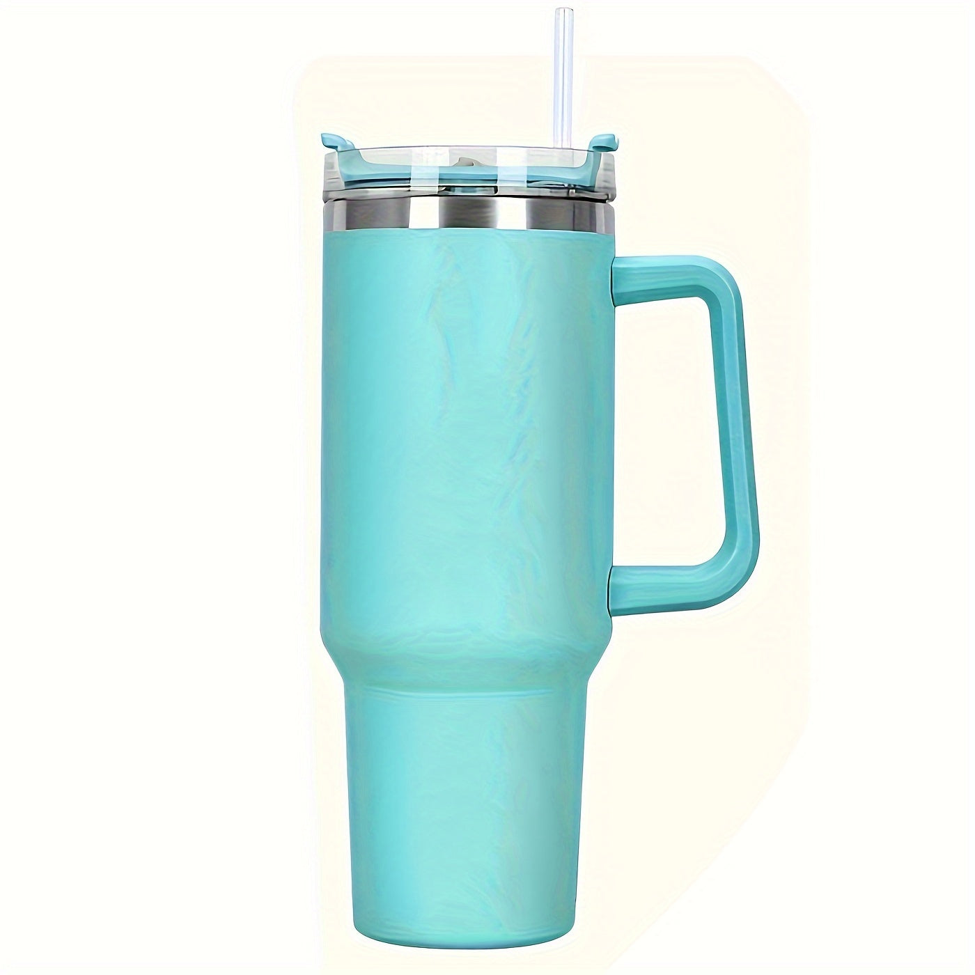 Insulated Water Bottle, 40oz Stainless Steel Drink Container with Lid, Straw and Six Color Choices