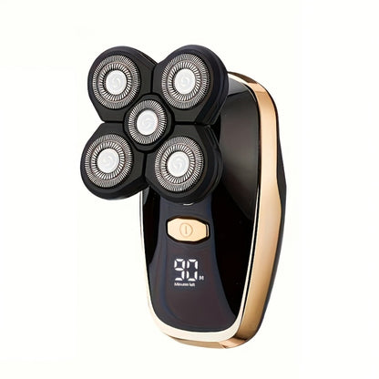 Palm-Size Multi-Rotary Electric Shaver with Display in 5D, 7D and Type A Checkout Styles Pictured