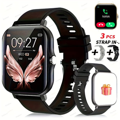Smartwatch 1.83 Inch Fitness Tracker with Dual TPU Straps, Calling and Multi-Sport Records