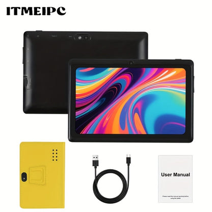 Android Tablet 7-Inch with Android 14, 4GB Total RAM, 32GB Internal Storage and Built-In Protective Case