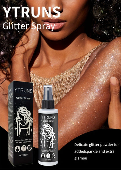 100 ml Star-Shaped Body Shimmer Spray for Hair, Skin and Clothing in Single Checkout Option