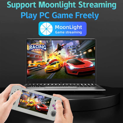 Handheld Game Console Anbernic RG505 with 4.95-inch OLED Touchscreen, 4+128GB with 128GB card or 4+128GB with 256GB card Options